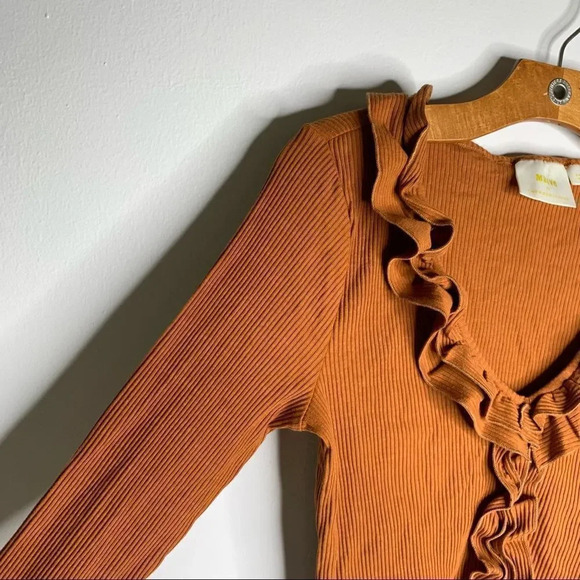 Anthropologie Maeve Ruffle Top - Picture 8 of 9